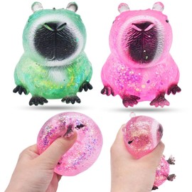 XNAUVOI Cute Capybara Squeeze Toy, Soft Capybara Toys Anti Stress, Capybara Squeeze Toy, Squeeze Anti-Stress Toy, Squishy Squeeze Toys for Children Adults