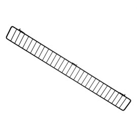 Black Gondola Shelf Wire Fence Fits Lozier & Madix Gondola Shelving - 3" H x 48" L - 20 Pack