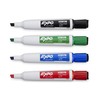 EXPO 1944728 Magnetic Dry Erase Markers with Eraser, Chisel Tip,
