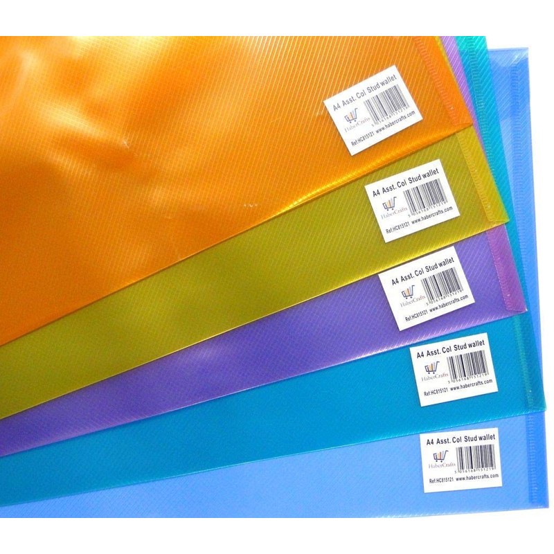 A4 Plastic Wallet Popper Wallet Plastic Wallets A4 Colour Plastic
