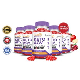 Justified Laboratories Turbo Ripped Keto Extreme ACV Gummies 2000MG Apple Cider Vinegar 300 Gummys