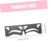 Baluue 2pcs Eyebrow Ruler Stainless Steel Brow Guide Template for