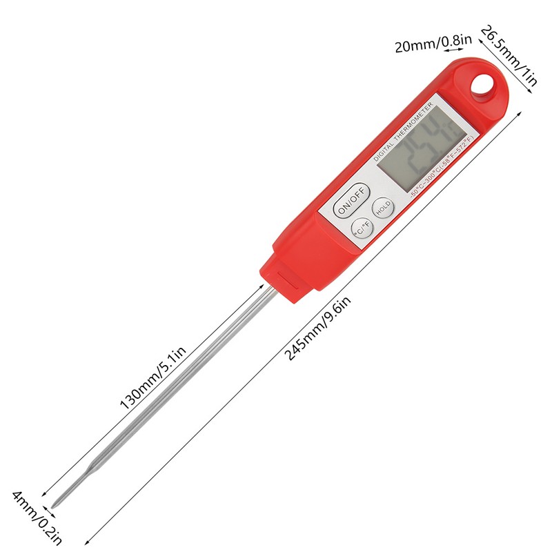 Probe Type Digital Food Thermometer Portable BBQ Barbecue Temperature Meter