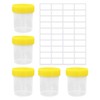 5 Pieces of 60Ml Sample Cups and 1 Blank Label,