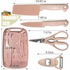 WEISHEHUG Knife and Cutting Board Set for Camping Travel College,Pink