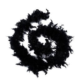 Feather Boa Black Birthday Party Girls, Boa Black for 20s Style Women, Feather Scarf Costume Carnival 20s 2 m, Feather Boa for Street Carnival, Birthday Party, Concert, Christmas Party, d'Alene to