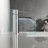 Chrome Bathroom Faucet Single Hole, Single Handle Water Faucet for