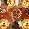 32 Pcs Fall Thanksgiving Party Paper Plates Pumpkin Maple Leaf