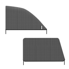 Car Window Mosquito Net & Sun Shade (2-Pack) Black Rear Window Cover for Summer Car Camping (2-Pack) 2ea