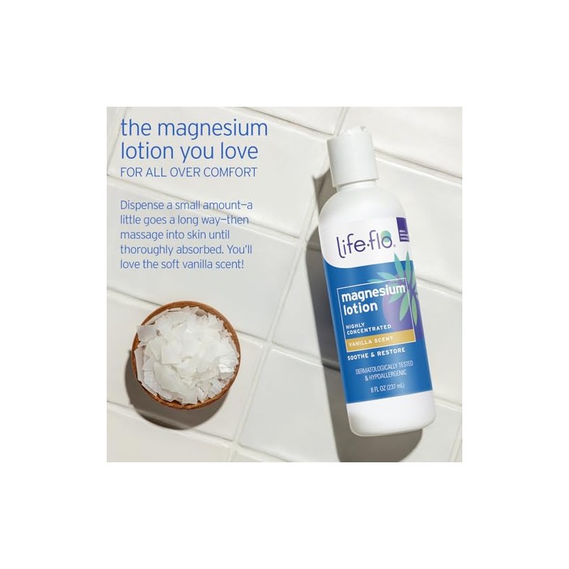 Magnesium Lotion Life Flo Health Products 8 oz Liquid