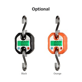 Digital Hanging Scale 150kg/ 330lb Portable Crane Scale LCD Backlight Steel Hook Scales for Farm Fishing Food Market Outdoor Work