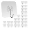 Ganchos Adhesivos De Pared Resistentes - Fuertes Y Transpare