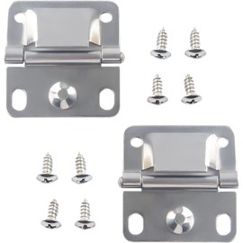 Cooler Stainless Steel Hinge Replacement for Coleman Cooler Hinges 6262 6270 5235 5250 5286b, Camping Cooler Accessories, Ice Chest Stainless Steel Hinges (2 PCS)