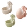 EEPLUYTY Ceramic Egg Cups, Rabbit Egg Cups, Easter Egg Cups,