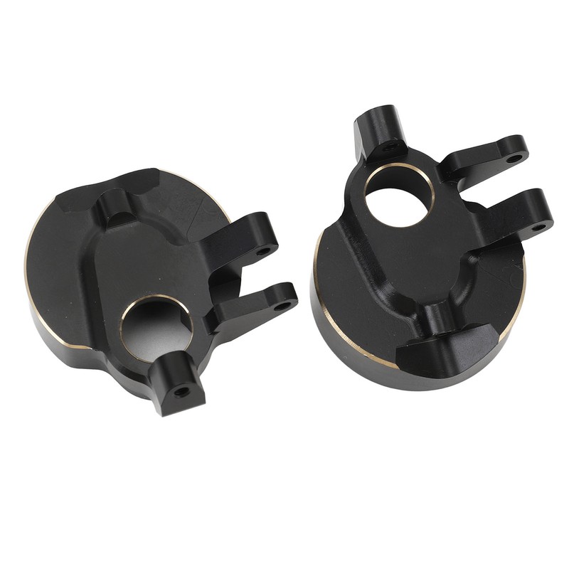 2Pcs RC Steering Knuckles Black Coated Brass Front Steering Knuckles
