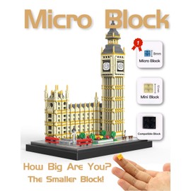 NeoLeo Real Big Ben Micro Building Blocks Set (3900+PCS) - World Famous Architectural Model Toys Gifts for Kid and Adult