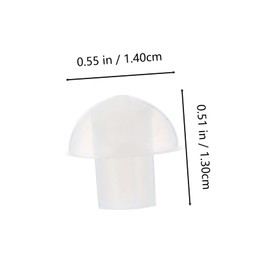 COHEALI 10Pcs Replacement Mushroom Earbud Tips for Coil Tube Earpieces Durable Ear Mold Inserts Comfortable Fit for Enhanced Audio Clarity and Environmental Awareness