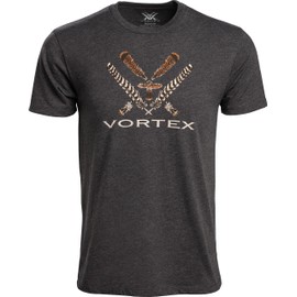 Vortex Optics Men's Turkey Core Logo Short Sleeve T-Shirts (US, Alpha, Medium, Regular, Regular, Charcoal Heather)