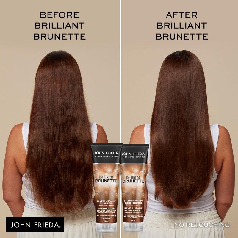 John Frieda Brilliant Brunette Colour Vibrancy Conditioner for Restored Tone