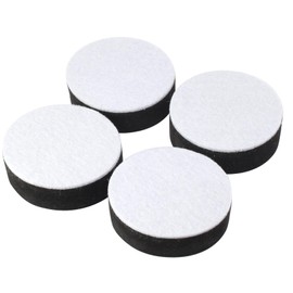 Kyuionty Self-Adhesive Furniture Bed Risers Set of 4, Round Lift Risers Table Sofa Risers with Felt Pad - Adds 1/2" Height, Dia. 2.5", Black