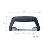 HMF 14973-02 Suitcase Handle, Plastic Carry Handle, Pack of 2,