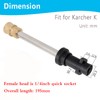 AcbbMNS Adapter for Pressure Washer Gun, to 1/4'' Quick Connect