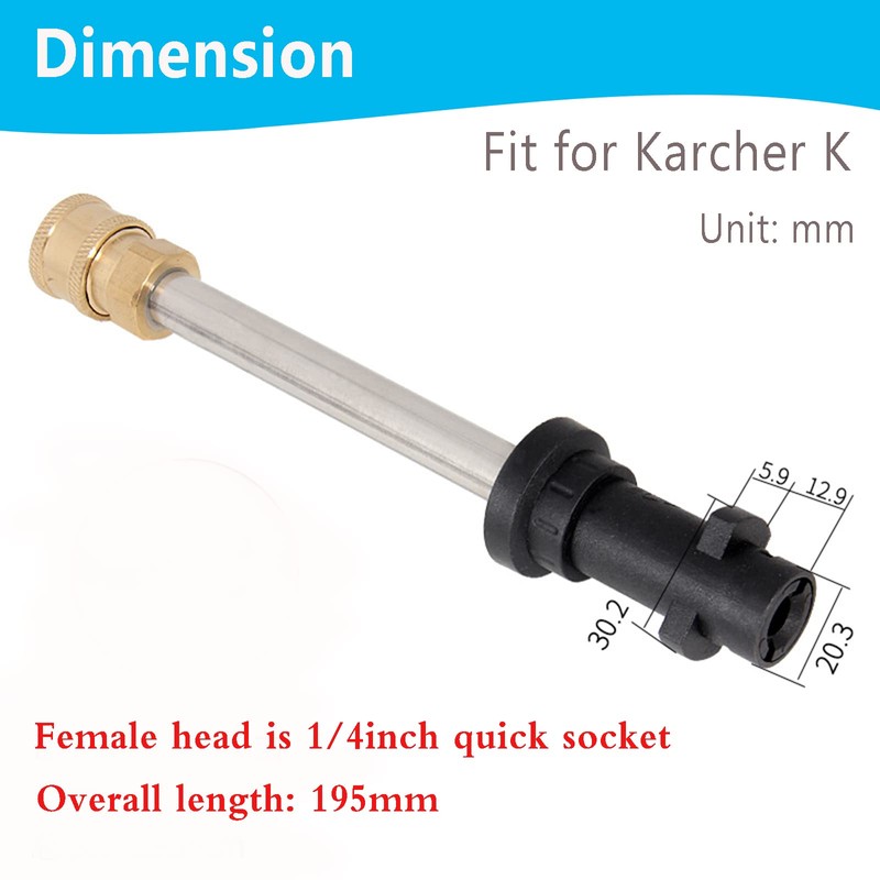 AcbbMNS Adapter for Pressure Washer Gun, to 1/4'' Quick Connect