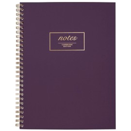Cambridge Business Notebook, Legal Ruled Paper, 6-1/2" x 9-1/2", 80 Sheets, Flexible Soft Touch Cover, Purple (49556)