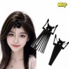 WAP crown root volume pin hairpin clip fixed bangs part, 2 pieces, black / WAP 정수리 뿌리 볼륨핀 헤어핀 집게 고정 앞머리 가르, 2개, 블랙