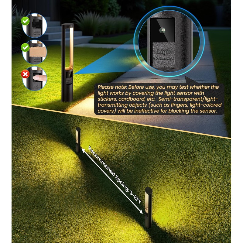 MEIKEE 5W Low Voltage Pathway Lights, 2700K 250LM LED Landscape