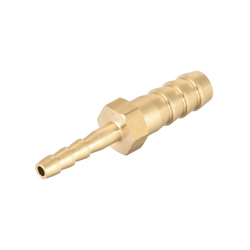 sourcing map Hose ID Brass Reducer Barb Hose Connection Adapter