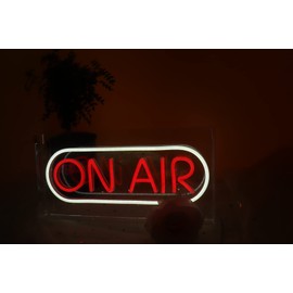 Ulalaza On air Lightbox LED Neon Sign Night Light for Party Desk Bedroom Home Birthday Art Decoration with USB 30 * 15 * 4.3CM