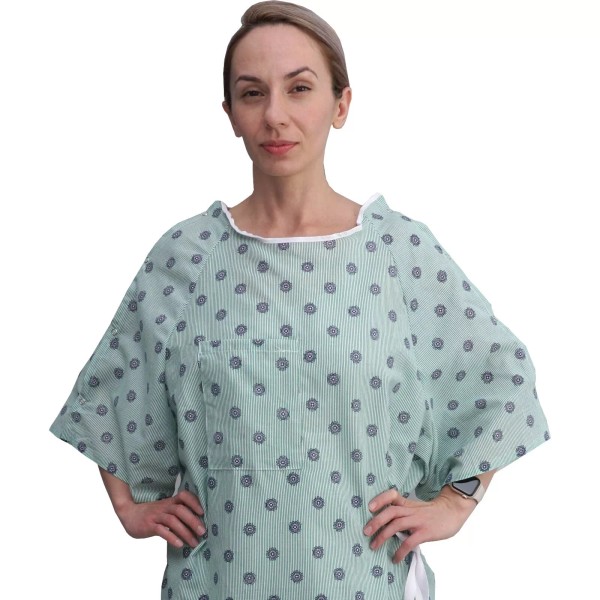 Careoutfit 3 Pack - Hospital Gown IV Snap Sleeves -