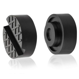 Yunpo tech Jack Pads Universal Trolley Floor Rubber Jack Disk Pad Adapter Rubber for Pinch Weld Side(2-Pack)