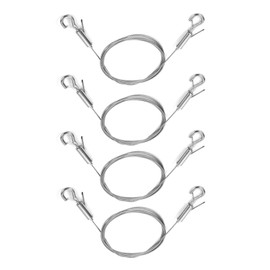 ZSRVAJ 4 PCS Picture Hanging Wire, Picture Wire, 2mx1.5mm Double Hook Adjustable Picture Wire Hanging, Picture Wire Hanging Kit for Hanging Mirrors Picture Photo Frames Wall Art DIY Holder