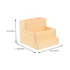 Baluue 2pcs Nail Tool Storage Box Double Pencil Holder for