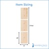Wood Growth Chart for Wall 5 feet, Pack of 1