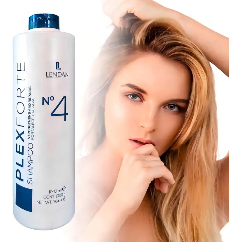 Lendan Plexforte No.4 Shampoo Cabello Dañado Reparación 1 L