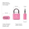 Rhino Lock Secure Lock - Pink 4 Digit Combination Padlock