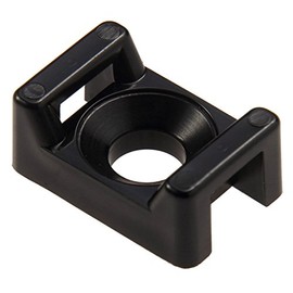 Panduit TM3S25-C0 Cable Tie Mount, .62-Inch, 1/4 Screw, Weather Resistant, Nylon, Black (100-Pack)