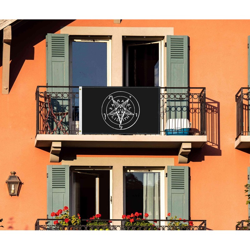 3×5 FT Baphomet Bold Flag, Large 100D Church Of Satan