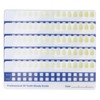 5pcs Teeth Whitening Shade Guide, Tooth Shade Chart Comparing Card,