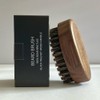 100% Boar Bristle Travel Beard Brush for Men – Black