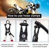 Tnisesm 80Pcs Spring Band Hose Clamps Assortment kits Silicone Vacuum