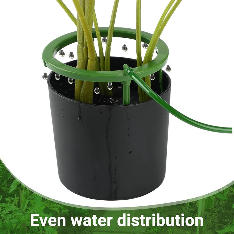 Kopinma Set of 4 Automatic Watering Plants Water Rings, Drip