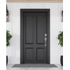 Mensarix Front Door Handle and Deadbolt Set, Steel Gray Front