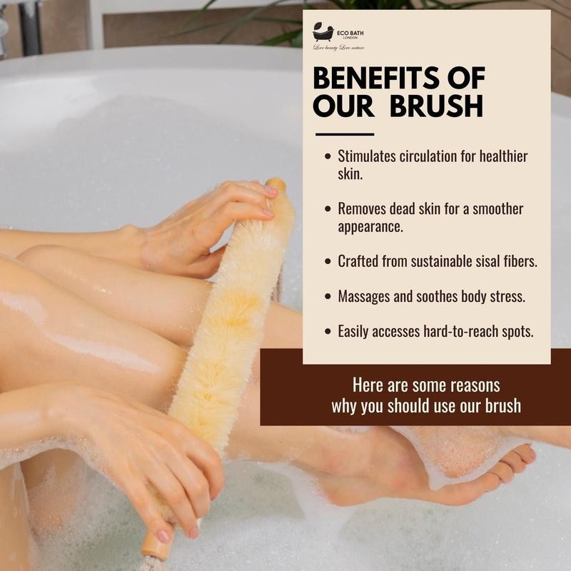 Eco Bath London Natural Sisal Body Strap - Premium Exfoliating