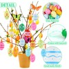 HYran Easter Eggs for Hanging Outdoor, Pack of 24 Plastic
