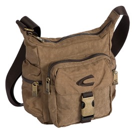 camel active Men's JOURNEY Shoulder Bag with Zip Pocket, sand, S, 000375