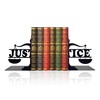 Justice Bookends for Bookshelf, Metal Black Magic Book Stopper, Unique